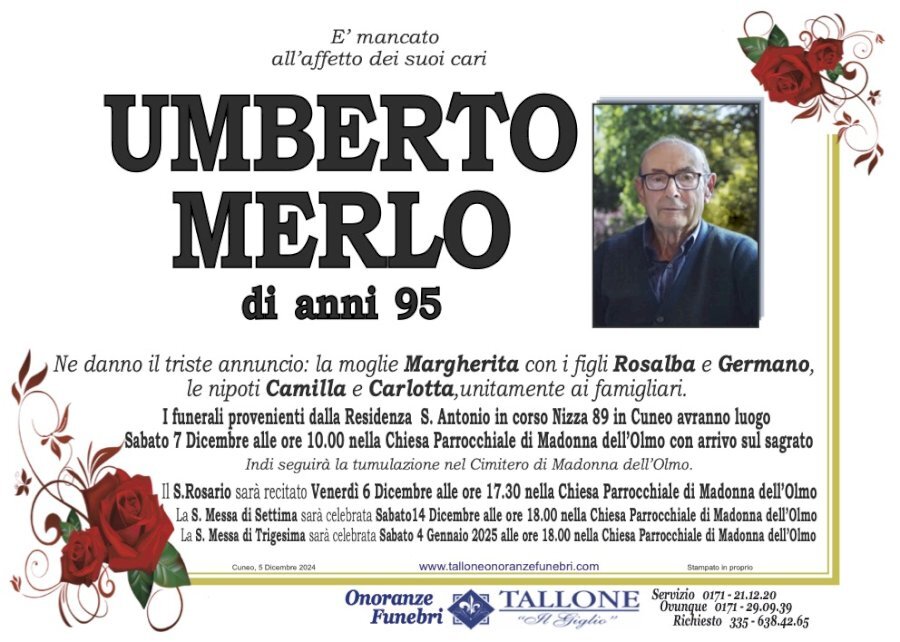 Manifesto di UMBERTO MERLO