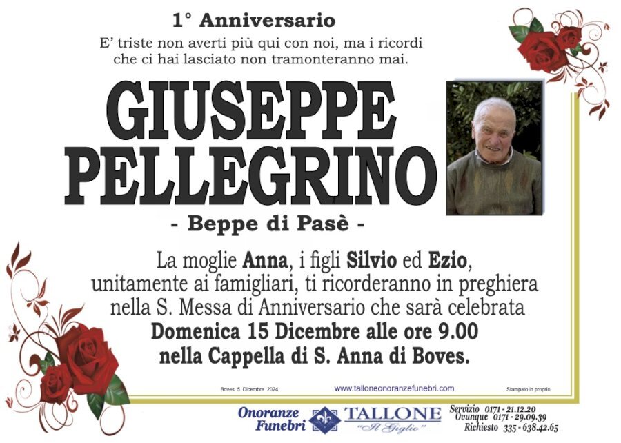 Manifesto di GIUSEPPE PELLEGRINO "BEPPE DI PASE'"