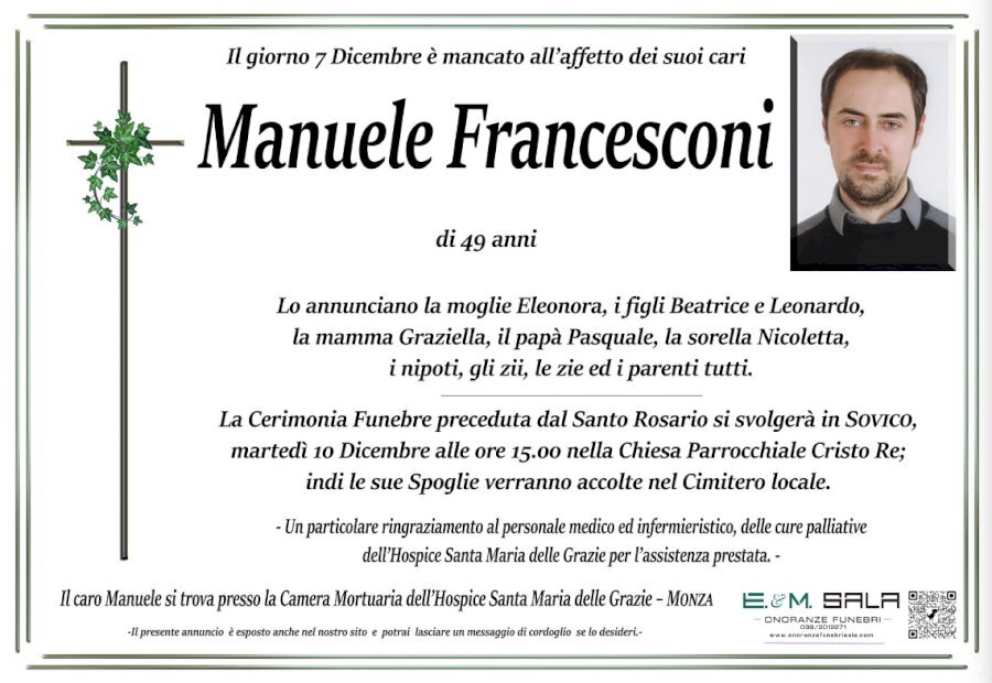 Manifesto di MANUELE FRANCESCONI