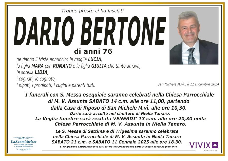 Manifesto di DARIO BERTONE