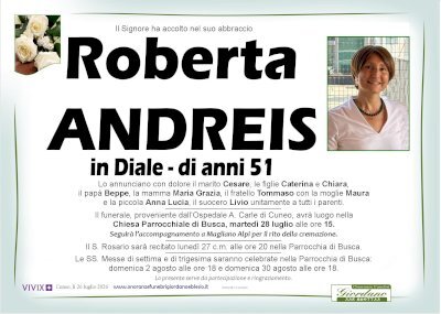 ROBERTA ANDREIS in DIALE