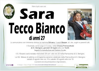 SARA TECCO BIANCO