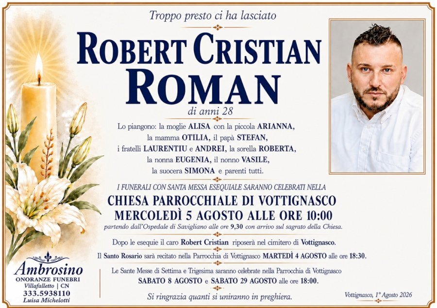 Manifesto di ROBERT CRISTIAN ROMAN