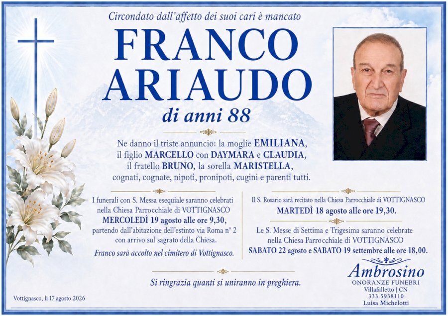 Manifesto di FRANCO ARIAUDO