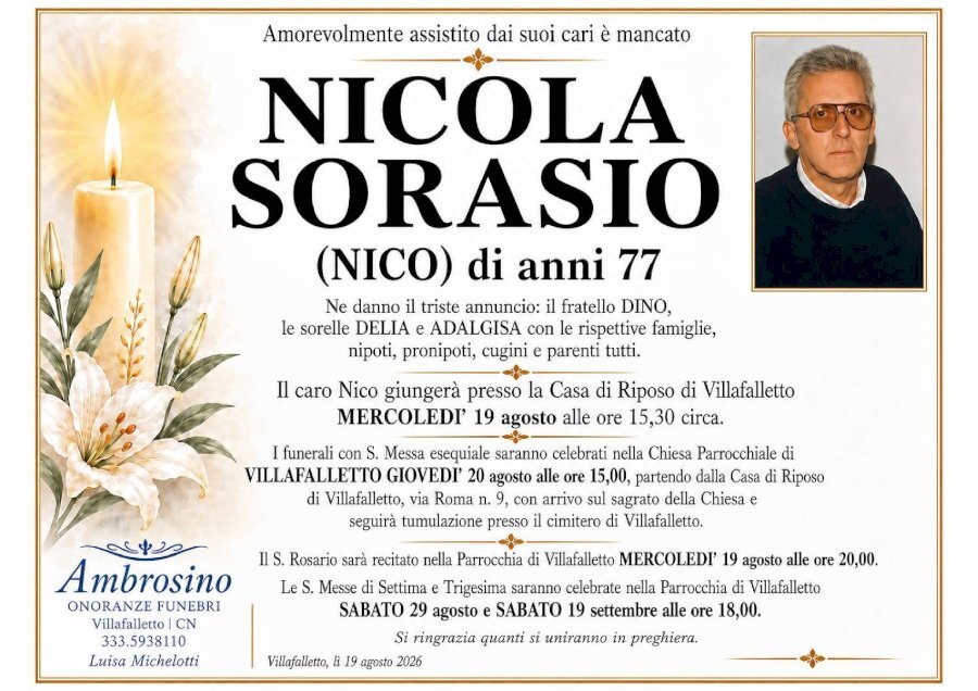 Manifesto di NICOLA SORASIO