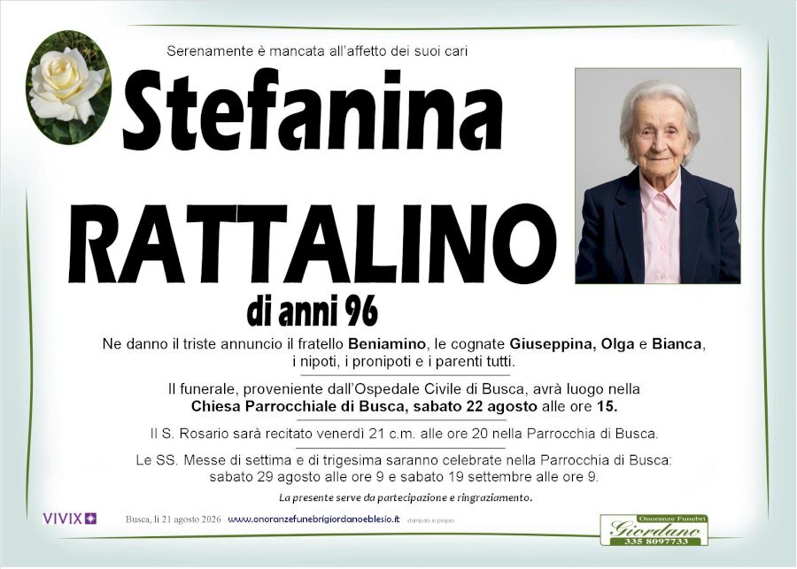 Manifesto di STEFANINA RATTALINO