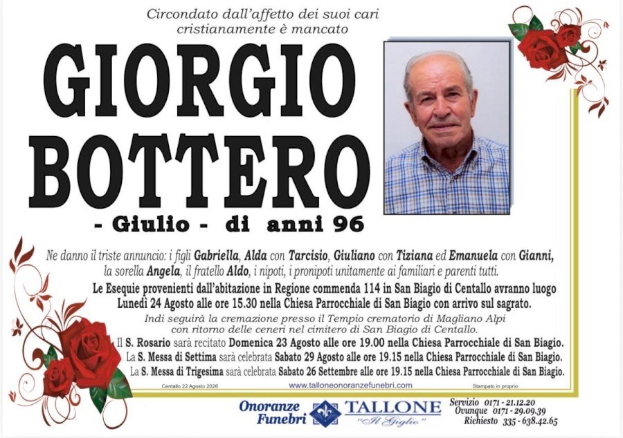 Manifesto di GIORGIO BOTTERO "GIULIO"