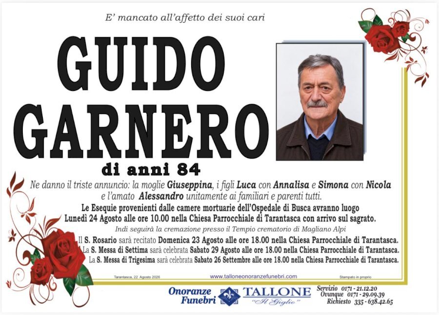 Manifesto di GUIDO GARNERO