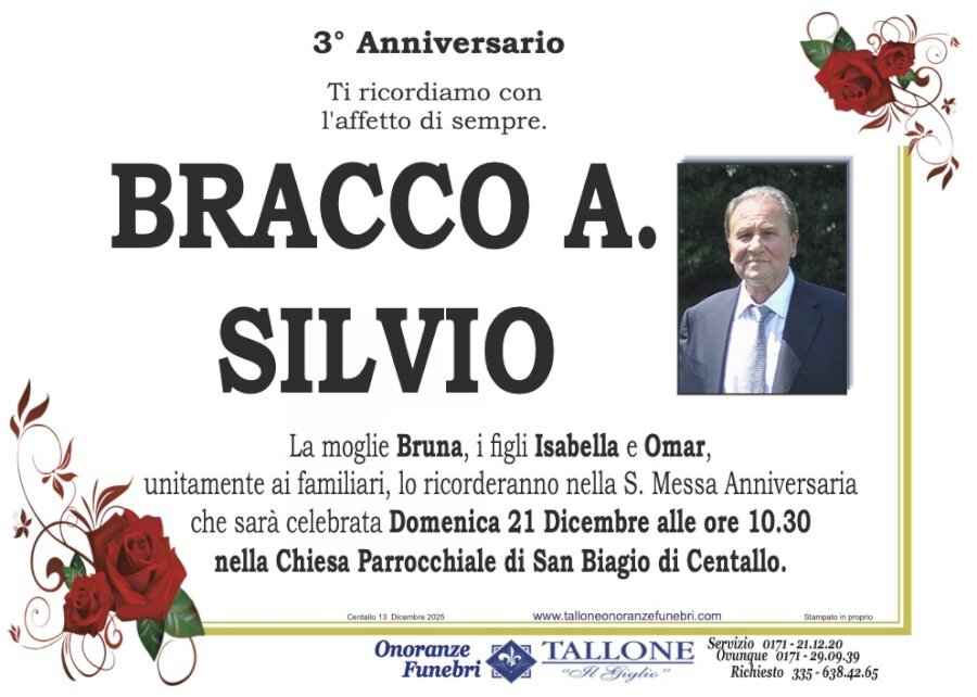 Manifesto di SILVIO BRACCO A.