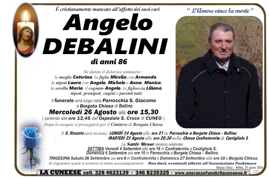 Manifesto di ANGELO DEBALINI