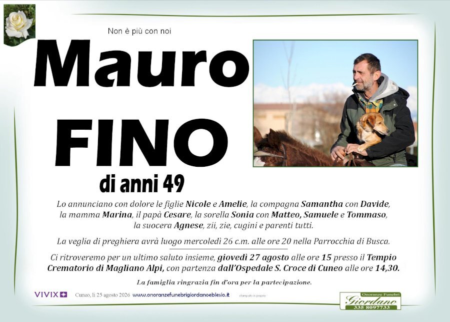 Manifesto di MAURO FINO