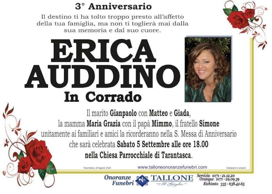 Manifesto di ERICA AUDDINO in CORRADO