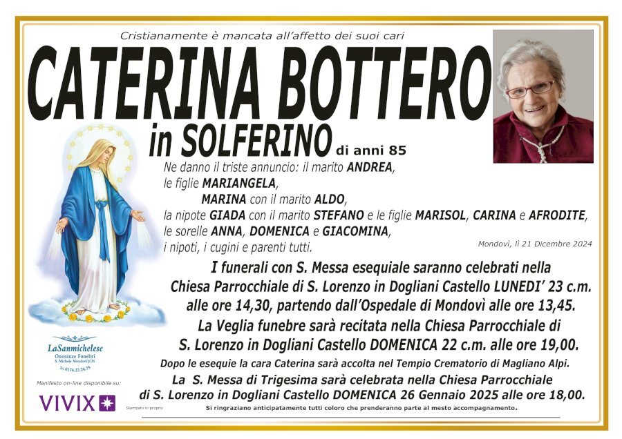 Manifesto di CATERINA BOTTERO in SOLFERINO