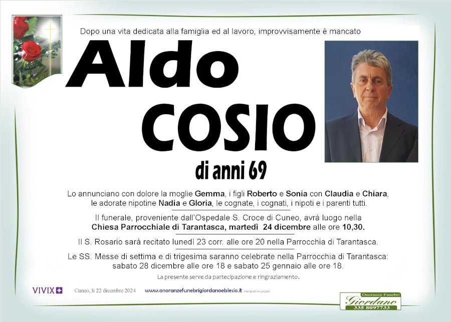 Manifesto di ALDO COSIO