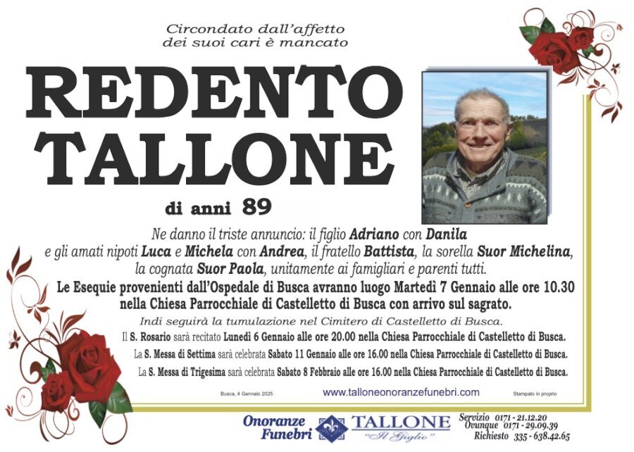 Manifesto di REDENTO TALLONE