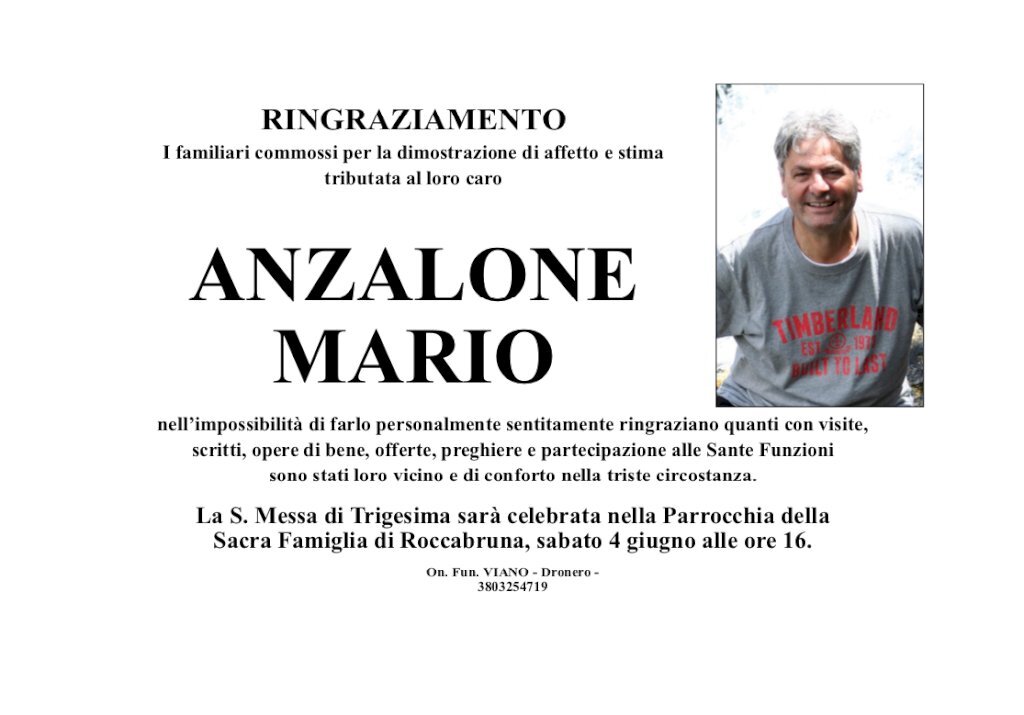 Manifesto di MARIO ANZALONE