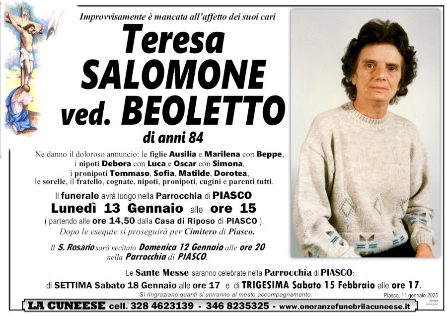 Manifesto di TERESA SALOMONE