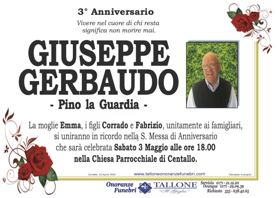 Manifesto di GIUSEPPE GERBAUDO "-PINO LA GUARDIA-" Manifesto di GIUSEPPE GERBAUDO "-PINO LA GUARDIA-"