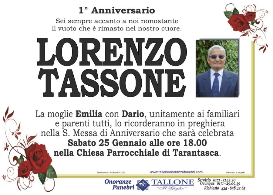 Manifesto di LORENZO TALLONE