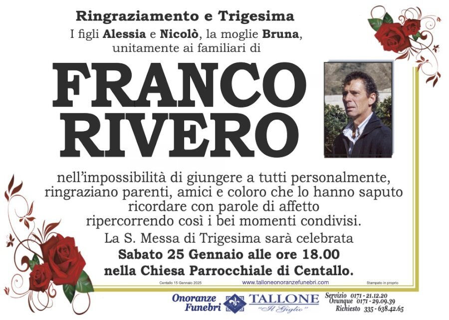 Manifesto di FRANCO RIVERO