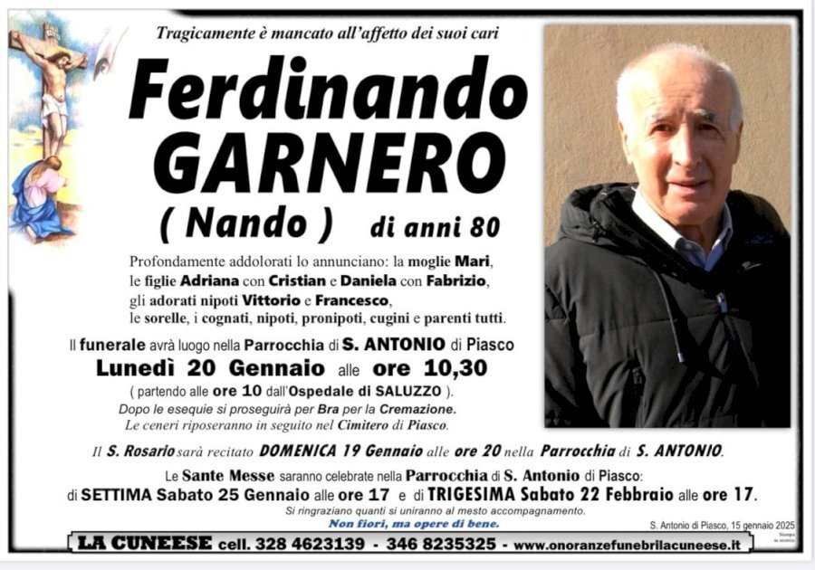 Manifesto di FERDINANDO GARNERO "NANDO"