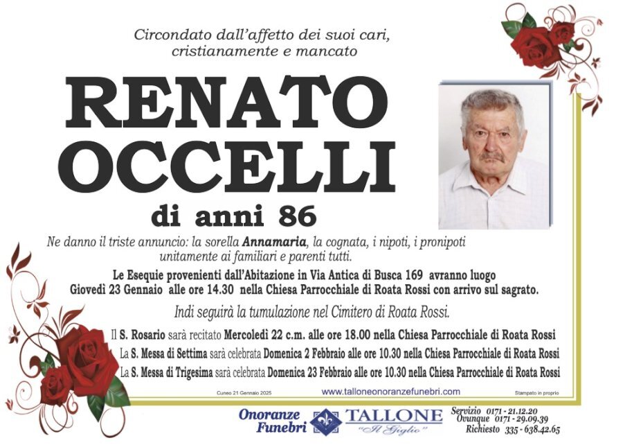 Manifesto di RENATO OCCELLI