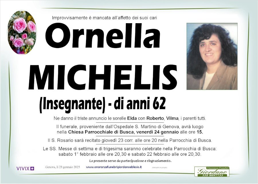 Manifesto di ORNELLA MICHELIS