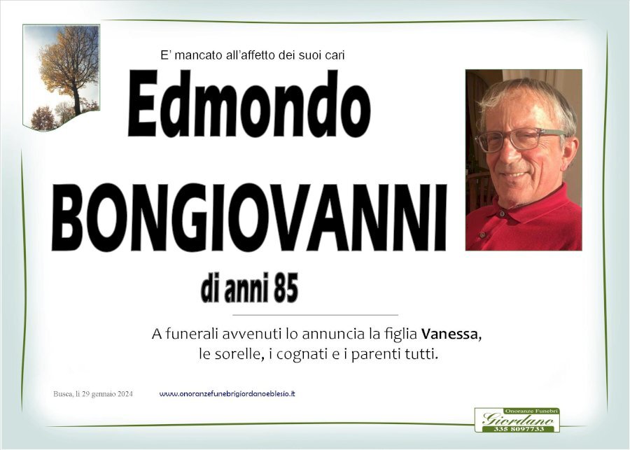 Manifesto di EDMONDO BONGIOVANNI