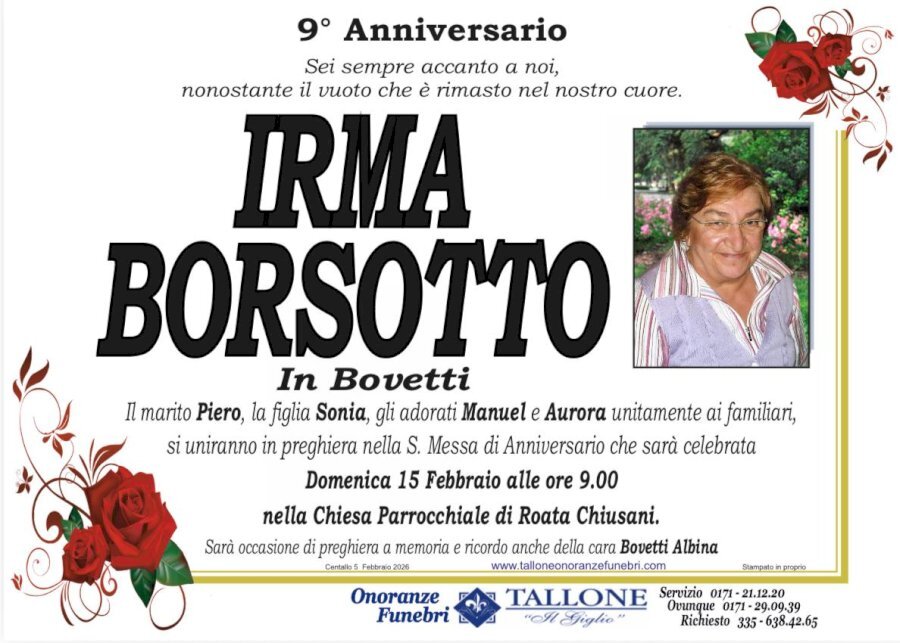 Manifesto di IRMA BORSOTTO in BOVETTI