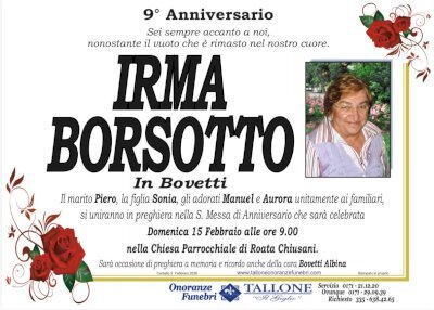 IRMA BORSOTTO in BOVETTI