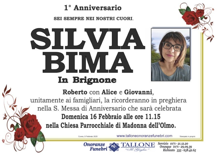 Manifesto di SILVIA BIMA in BRIGNONE Manifesto di SILVIA BIMA in BRIGNONE