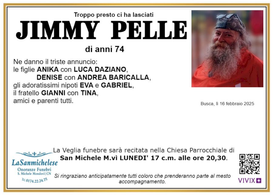 Manifesto di GIORGIO PELLE "JIMMY"