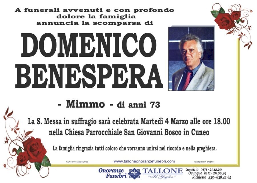 Manifesto di DOMENICO BENESPERA "MMMO"