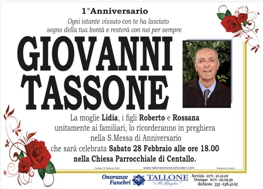 Manifesto di GIOVANNI TASSONE