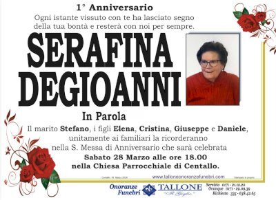 SERAFINA DEGIOANNI in PAROLA