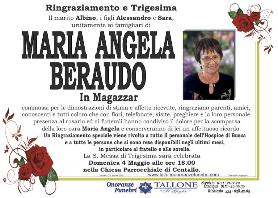 Manifesto di MARIA ANGELA BERAUDO in MAGAZZAR
