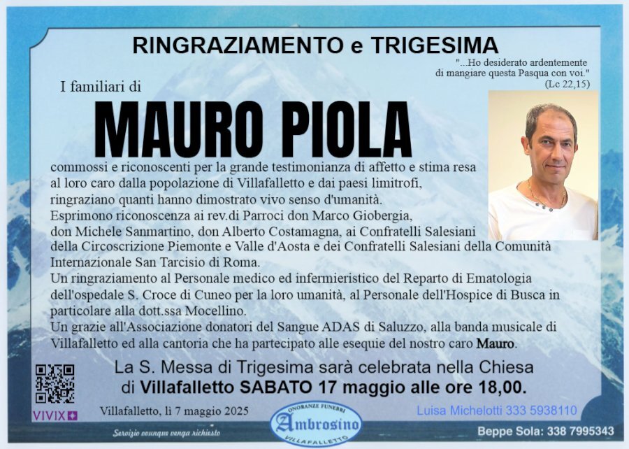 Manifesto di MAURO PIOLA