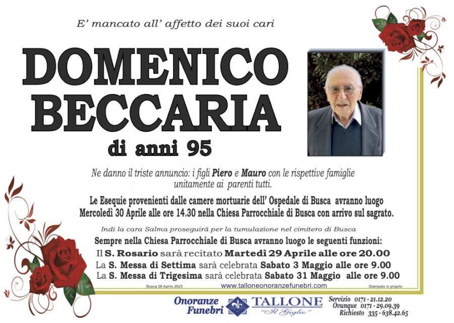 Manifesto di DOMENICO BECCARIA Manifesto di DOMENICO BECCARIA