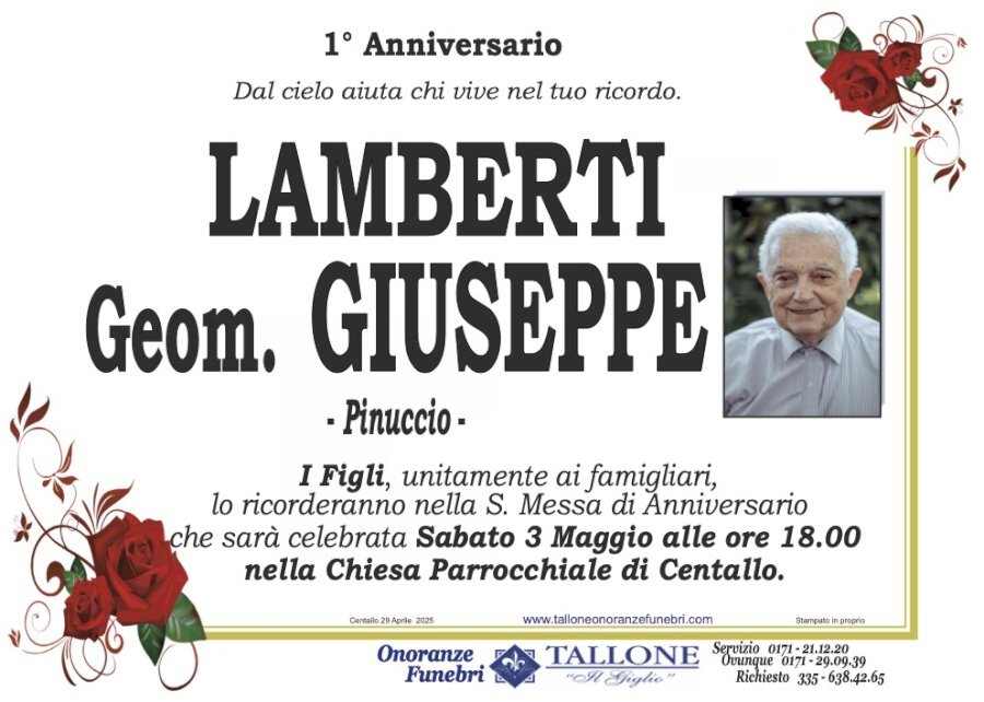Manifesto di GIUSEPPE LAMBERTI "PINUCCIO" Manifesto di GIUSEPPE LAMBERTI "PINUCCIO"