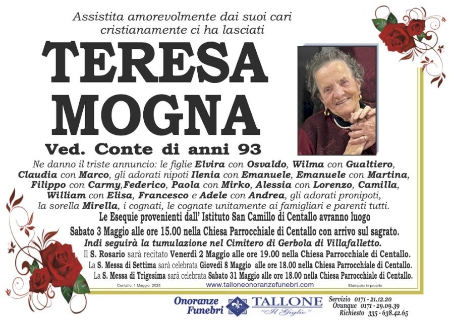 Manifesto di TERESA MOGNA Manifesto di TERESA MOGNA