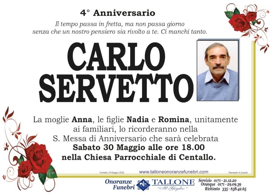 Manifesto di CARLO SERVETTO