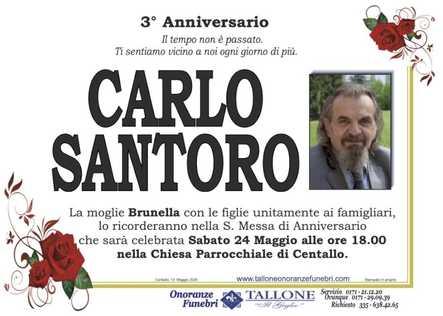 Manifesto di CARLO SANTORO Manifesto di CARLO SANTORO