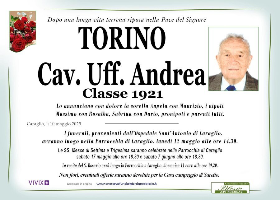Manifesto di ANDREA TORINO Manifesto di ANDREA TORINO