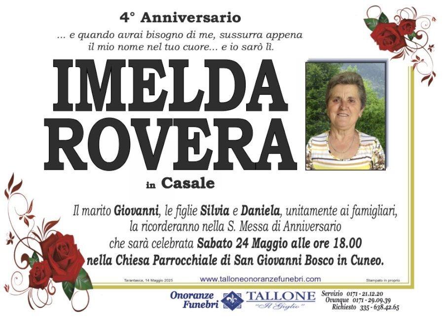 Manifesto di IMELDA ROVERA in CASALE