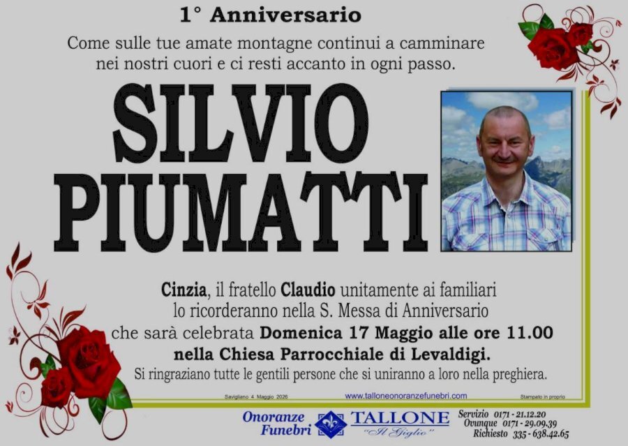 Manifesto di SILVIO PIUMATTI