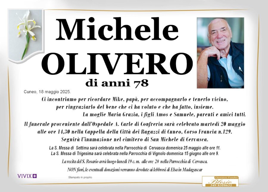 Manifesto di MICHELE OLIVERO Manifesto di MICHELE OLIVERO