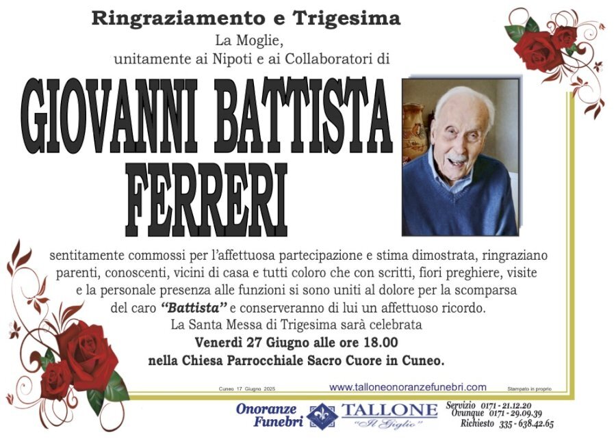 Manifesto di GIOVANNI BATTISTA FERRERI Manifesto di GIOVANNI BATTISTA FERRERI