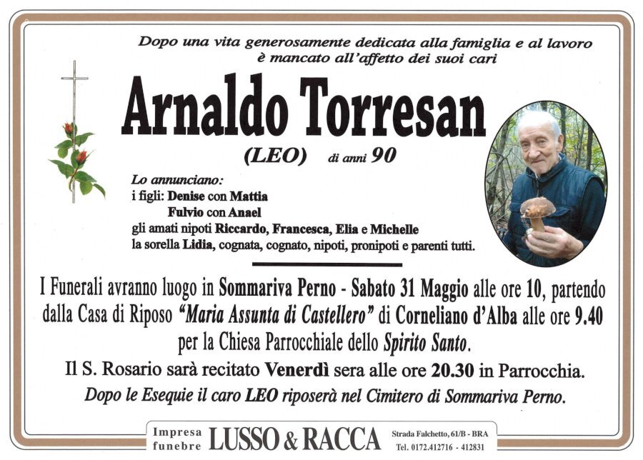 Manifesto di ARNALDO TORRESAN "LEO"