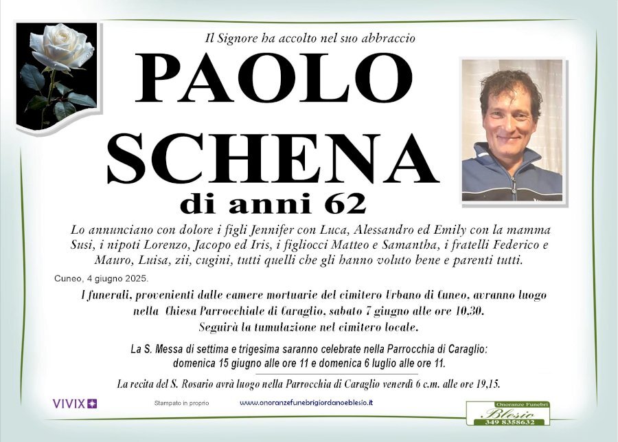 Manifesto di PAOLO SCHENA Manifesto di PAOLO SCHENA