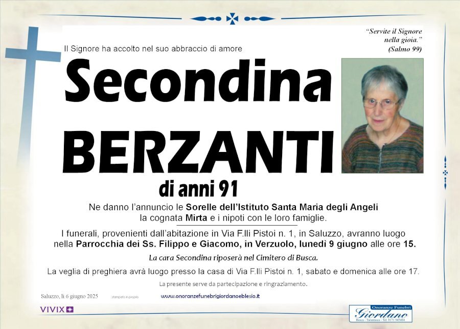 Manifesto di SECONDINA BERZANTI Manifesto di SECONDINA BERZANTI
